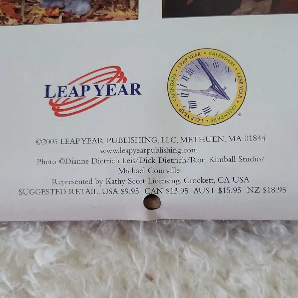 2006 Vintage calendar 16 month leap year publishing teddy bears original wrapper